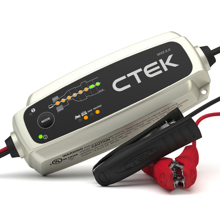 CTEK Battery Charger - MXS 5.0 4.3 Amp 12 Volt - Bull Strap