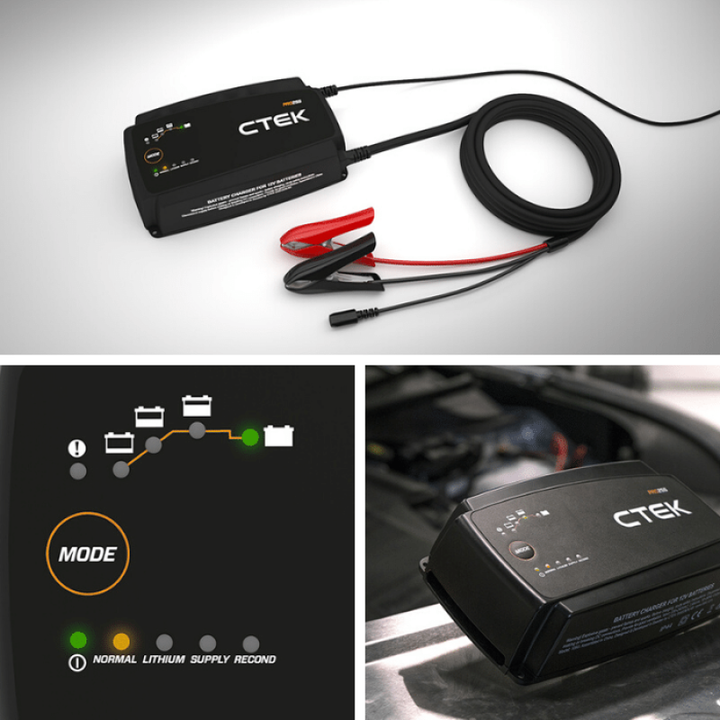CTEK PRO25S Battery Charger - 50-60 Hz - 12V - Bull Strap