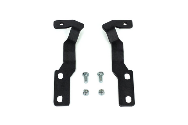 Cali Raised 16-23 Toyota Tacoma Low Profile Ditch Light Brackets Kit - Brackets Only - Bull Strap