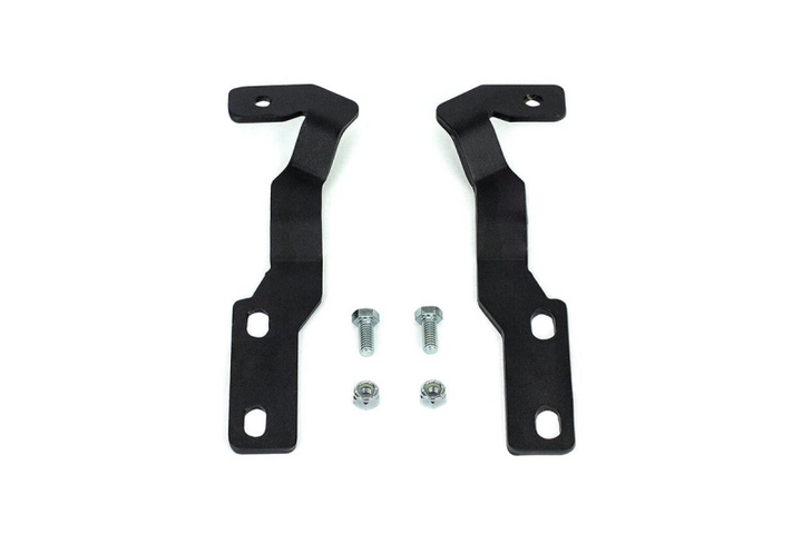 Cali Raised 16-23 Toyota Tacoma Low Profile Ditch Light Brackets Kit - Brackets Only - Bull Strap