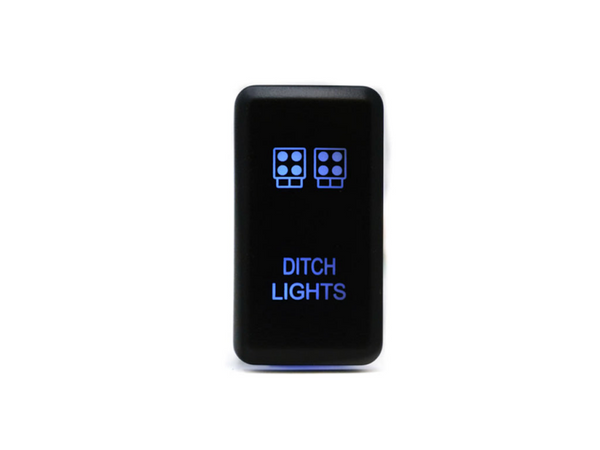 Cali Raised Tall Style Toyota Oem Style Ditch Lights Switch - Blue - Bull Strap