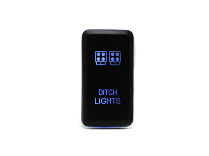 Cali Raised Tall Style Toyota Oem Style Ditch Lights Switch - Blue - Bull Strap