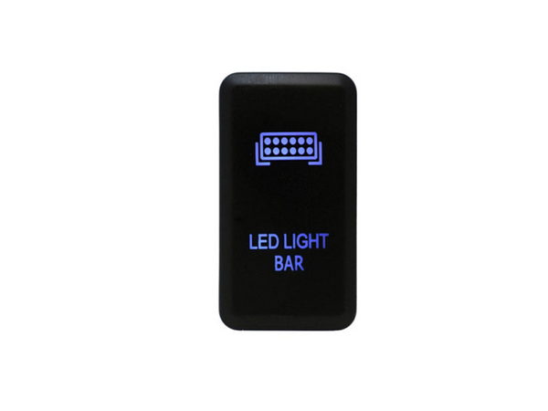 Cali Raised Tall Style Toyota Oem Style Led Light Bar Switch - Blue - Bull Strap