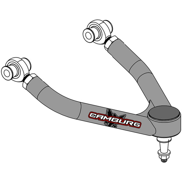 Camburg Chevy Colorado ZR2 17-22 1.25in Performance Heim/Uniball Upper Arms (w/ covers) - Bull Strap