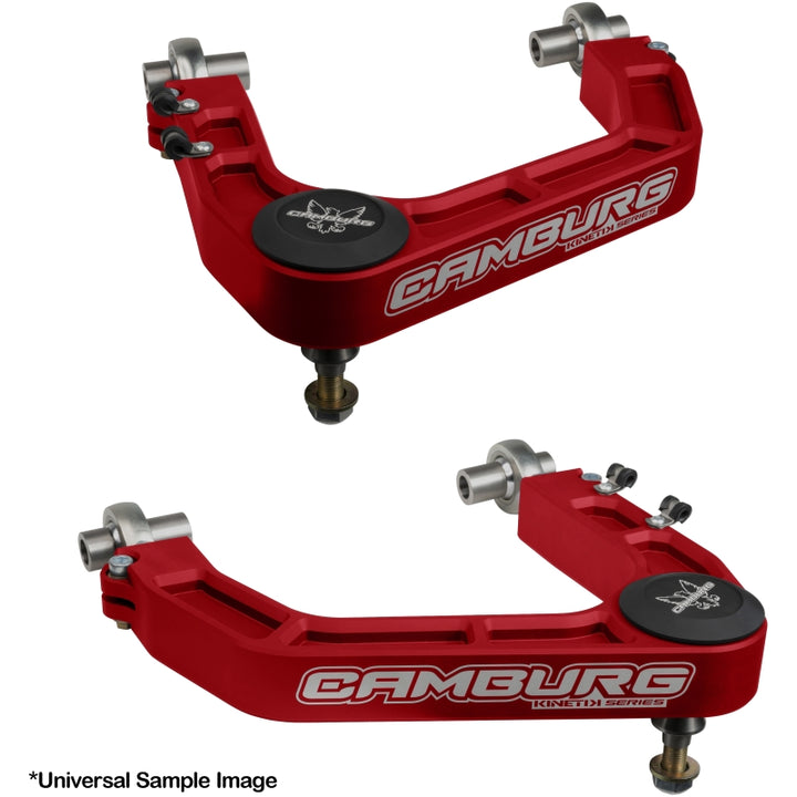 Camburg Toyota Tacoma 05-23 / 4-Runner 03-23 / FJ 07-14 KINETIK V2 Billet Uniball Upper Arms (Red) - Bull Strap