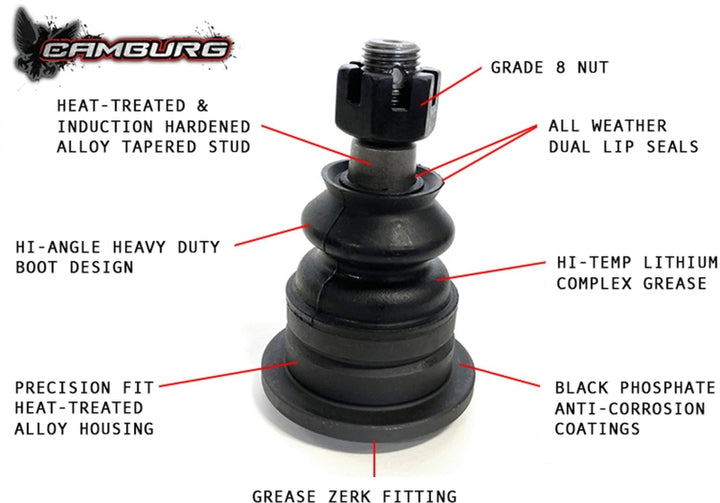 Camburg Toyota Tacoma Pre/4WD 05-23 Performance X-Joint Upper Arms - Bull Strap