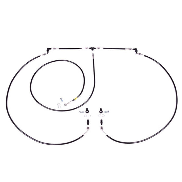 Chase Bays Chevrolet Corvette C5/C6 Stand Alone Dual Rear Calipers Hydro Handbrake Brake Line Kit - Bull Strap