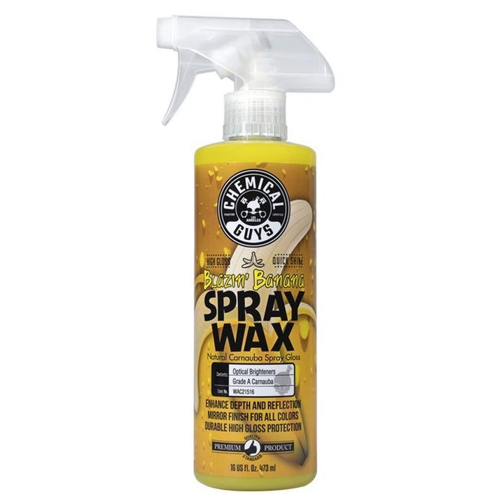 Chemical Guys Blazin Banana Carnauba Spray Wax - 16oz - Bull Strap