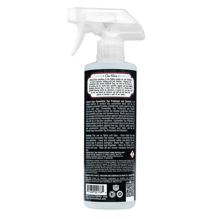 Chemical Guys Convertible Top Protectant & Repellent - 16oz - Bull Strap