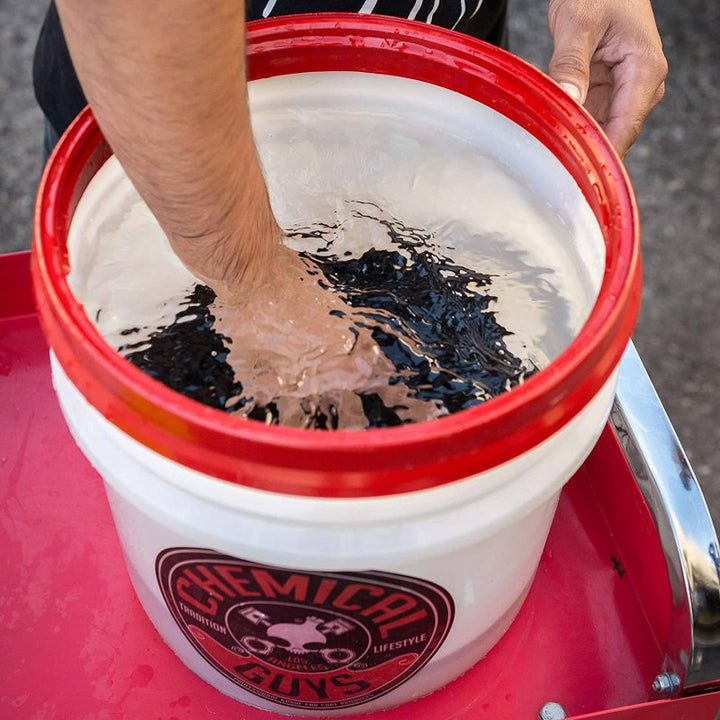 Chemical Guys Cyclone Dirt Trap Car Wash Bucket Insert - Black - Bull Strap