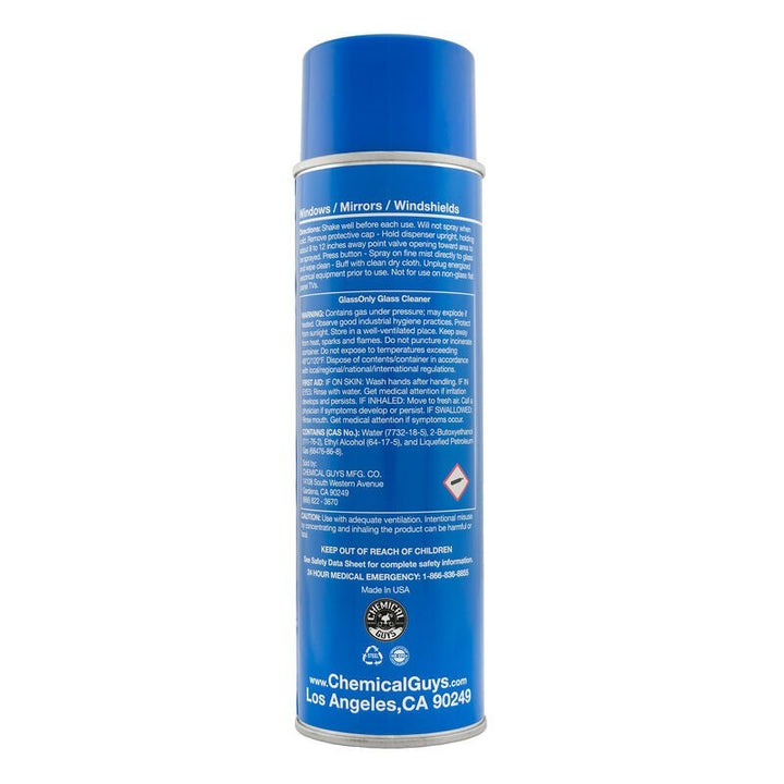Chemical Guys Glass Only Foaming Aerosol Glass Cleaner - 1 Can - Bull Strap