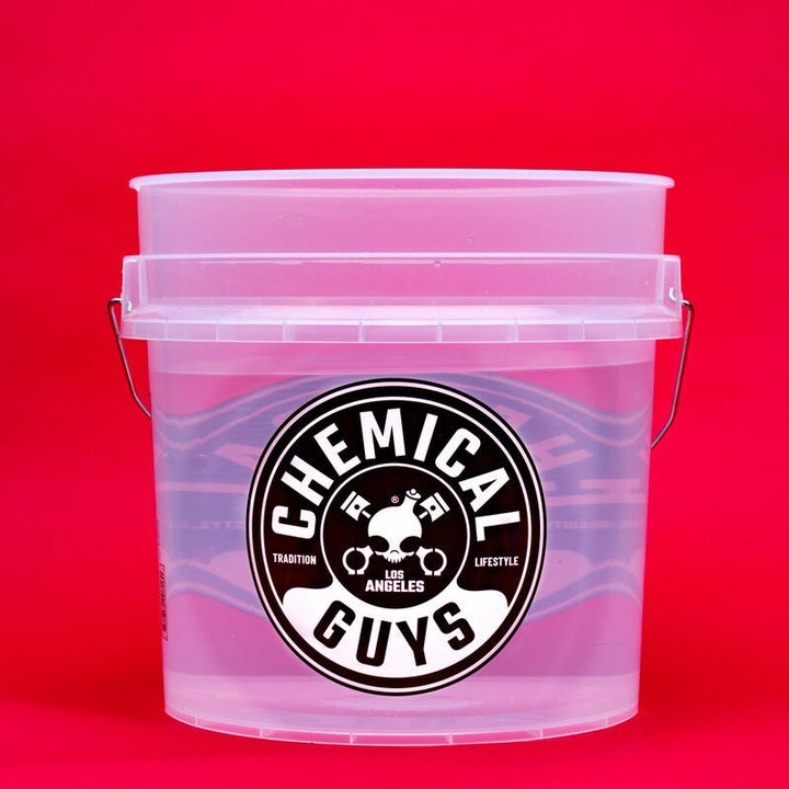 Chemical Guys Heavy Duty Ultra Clear Detailing Bucket - Bull Strap