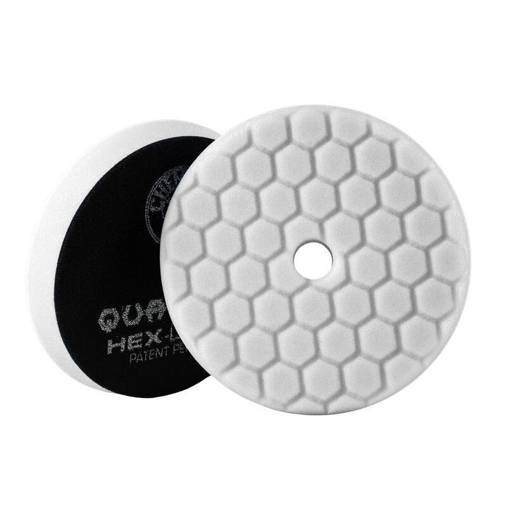 Chemical Guys Hex-Logic Quantum Light-Medium Polishing Pad - White - 5.5in - Bull Strap
