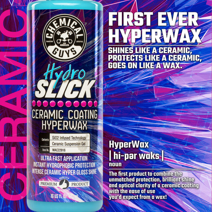 Chemical Guys HydroSlick SiO2 Ceramic Wax - 16oz - Bull Strap