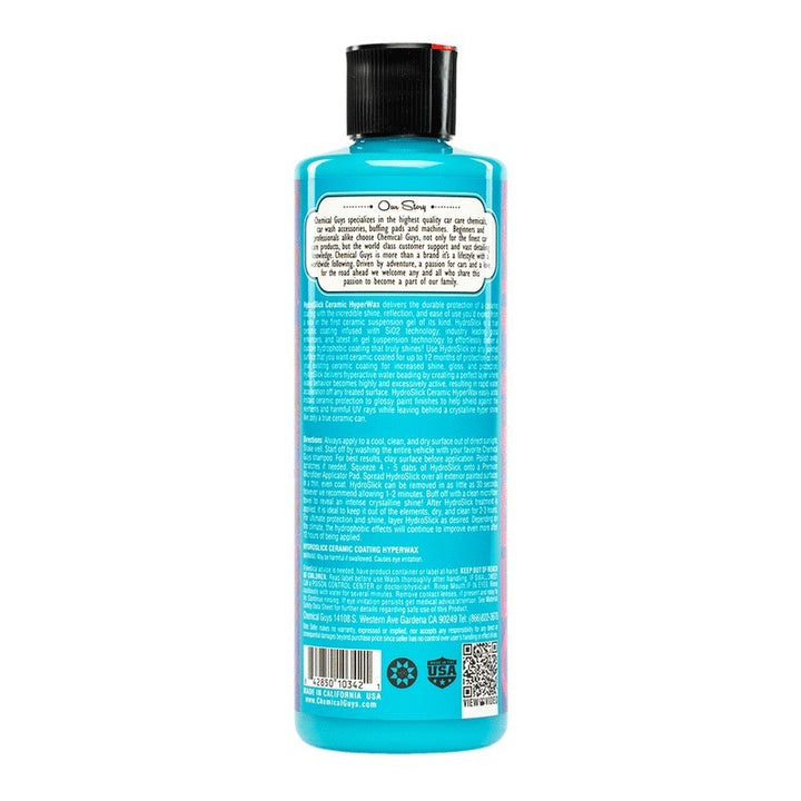 Chemical Guys HydroSlick SiO2 Ceramic Wax - 16oz - Bull Strap