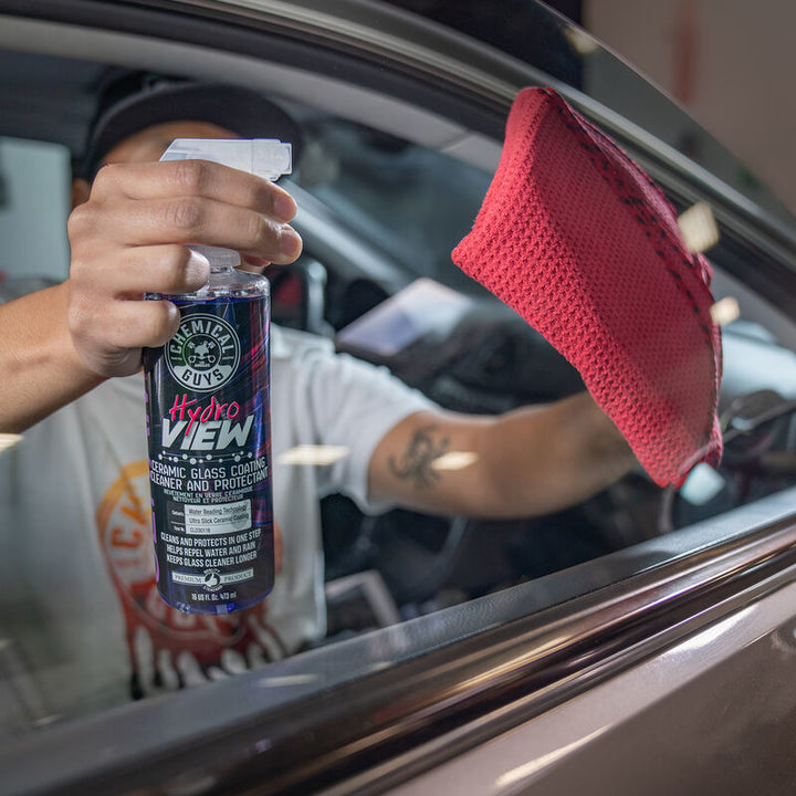 Chemical Guys HydroView Ceramic Glass Cleaner & Coating - 16oz - Bull Strap