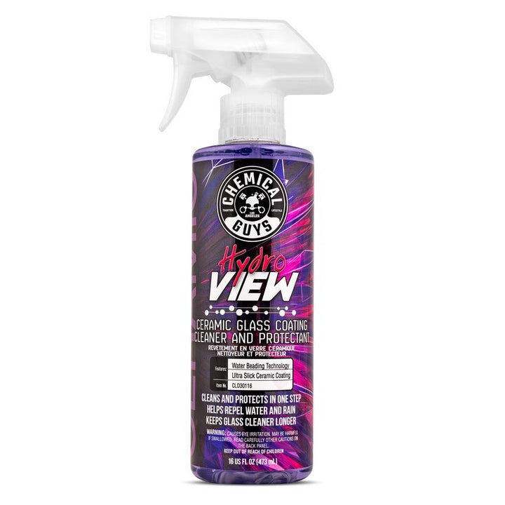 Chemical Guys HydroView Ceramic Glass Cleaner & Coating - 16oz - Bull Strap