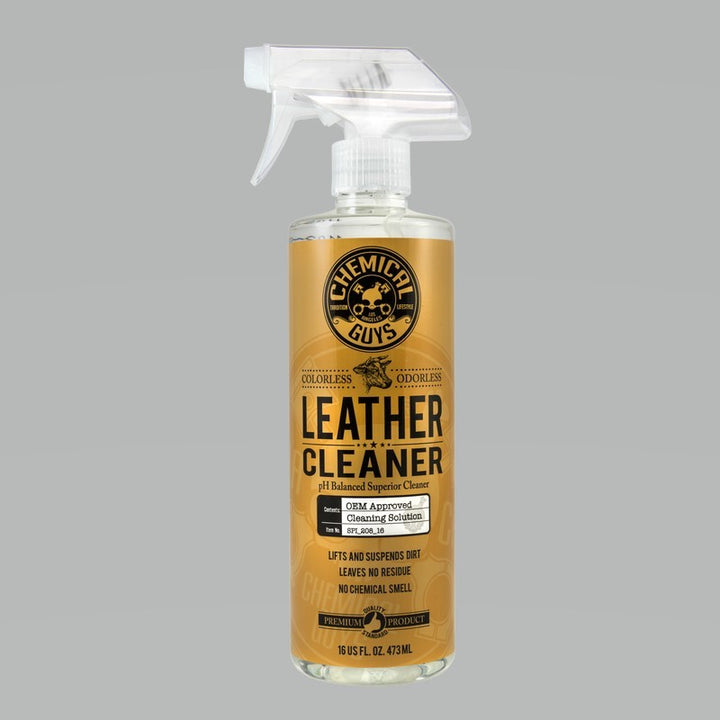 Chemical Guys Leather Cleaner Colorless & Odorless Super Cleaner - 16oz - Bull Strap