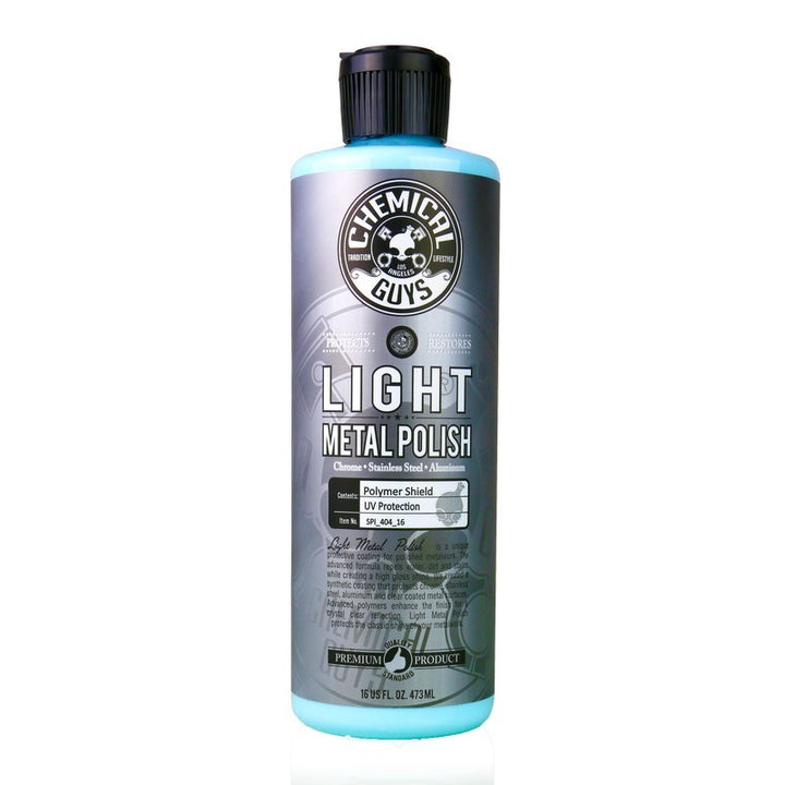 Chemical Guys Light Metal Polish - 16oz - Bull Strap