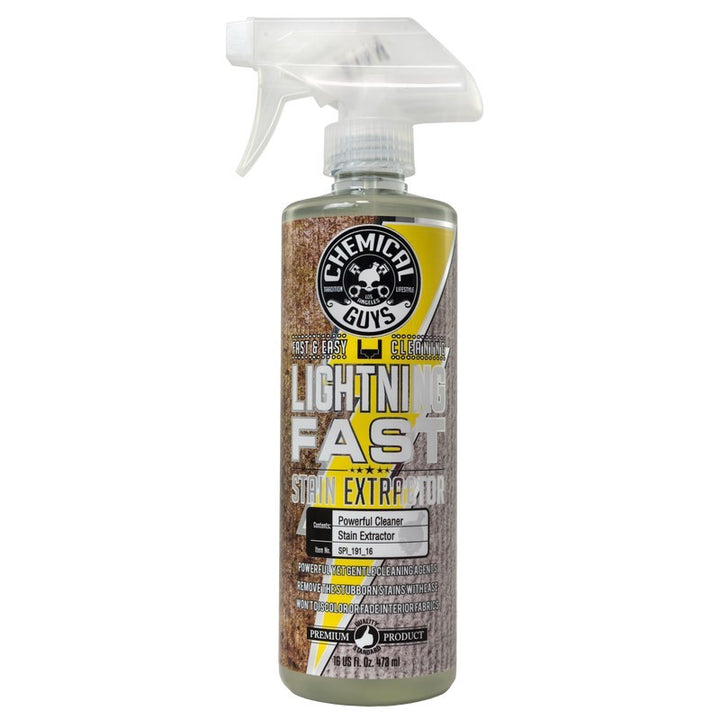 Chemical Guys Lightning Fast Carpet & Upholstery Stain Extractor - 16oz - Bull Strap