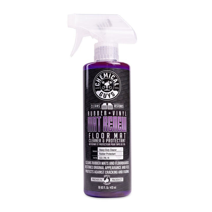 Chemical Guys Mat ReNew Rubber + Vinyl Floor Mat Cleaner & Protectant - 16oz - Bull Strap