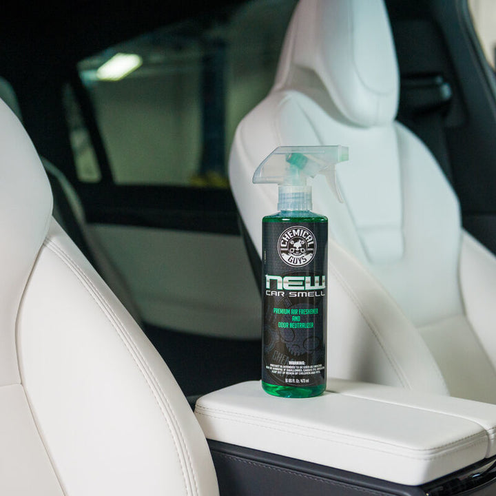 Chemical Guys New Car Smell Air Freshener & Odor Eliminator - 16oz - Bull Strap