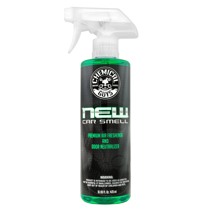 Chemical Guys New Car Smell Air Freshener & Odor Eliminator - 16oz - Bull Strap