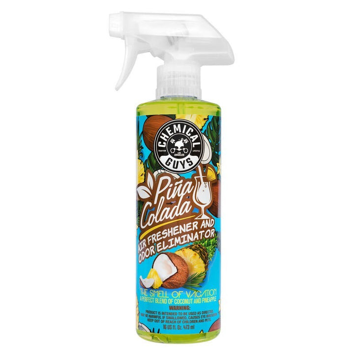 Chemical Guys Pina Colada Air Freshener & Odor Eliminator - 16oz - Bull Strap