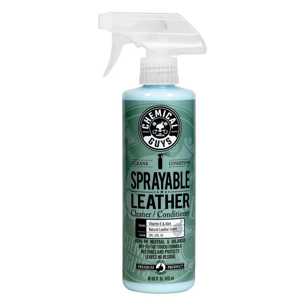 Chemical Guys Sprayable Leather Cleaner & Conditioner In One - 16oz - Bull Strap