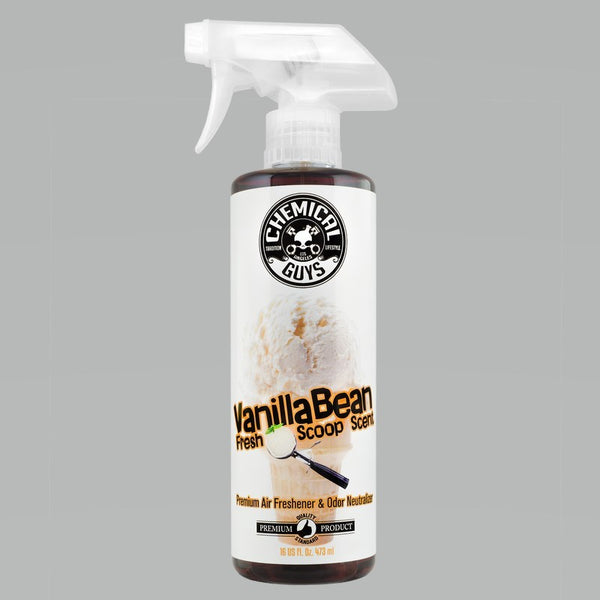 Chemical Guys Vanilla Bean Air Freshener & Odor Eliminator - 16oz - Bull Strap