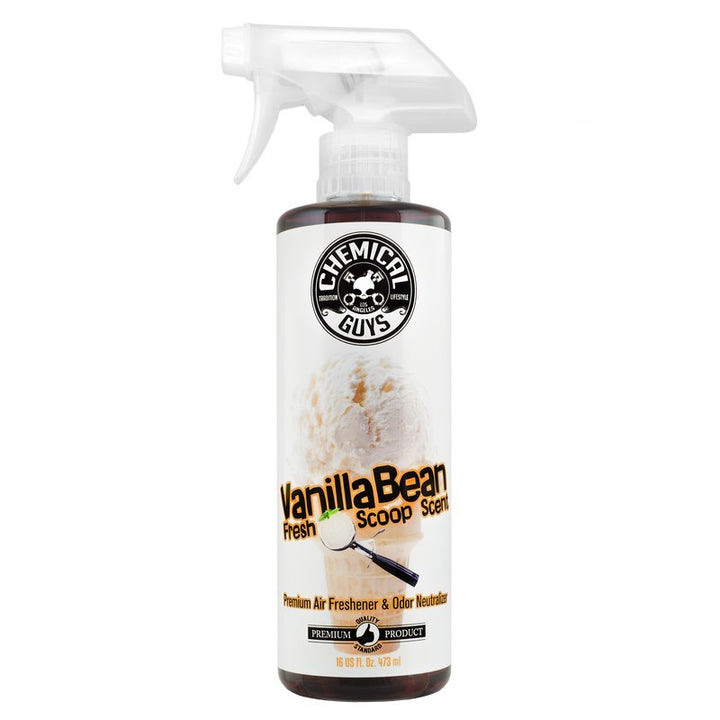 Chemical Guys Vanilla Bean Air Freshener & Odor Eliminator - 16oz - Bull Strap