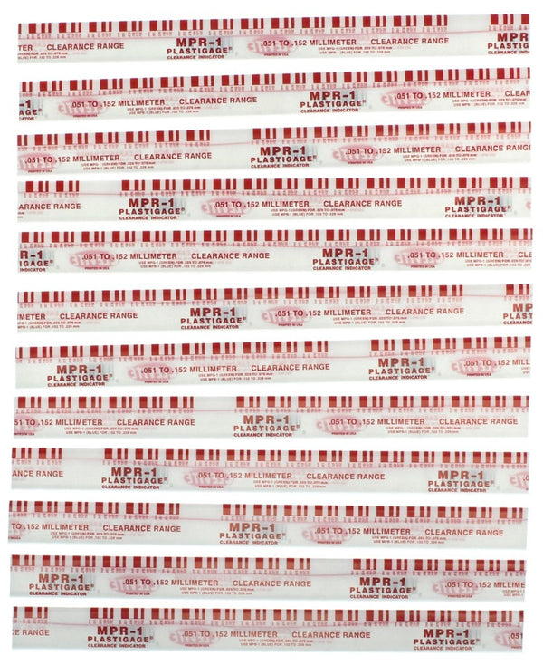 Clevite Plastigage Red Plastigage - 12 Pack - Bull Strap