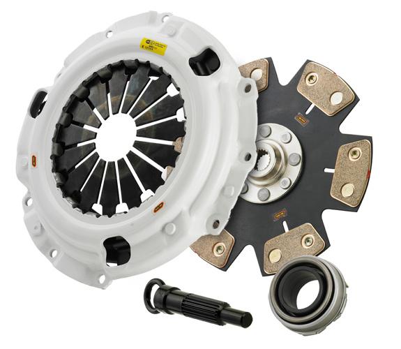 Clutch Masters 12-13 Honda Civic Si 2.4L 6spd FX500 High Rev 6-Puck Rigid Ceramic Clutch Kit w/St FW - Bull Strap