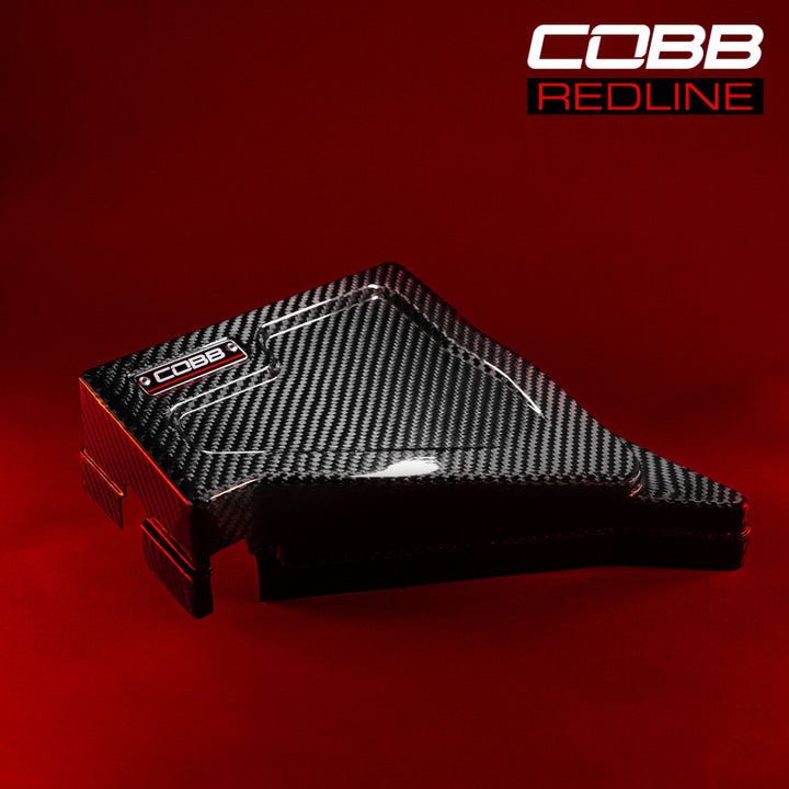 Cobb 08-21 Subaru WRX/STI (2018 Type RA / 2019 S20) Redline Fuse Cover - Gloss Finish - Bull Strap