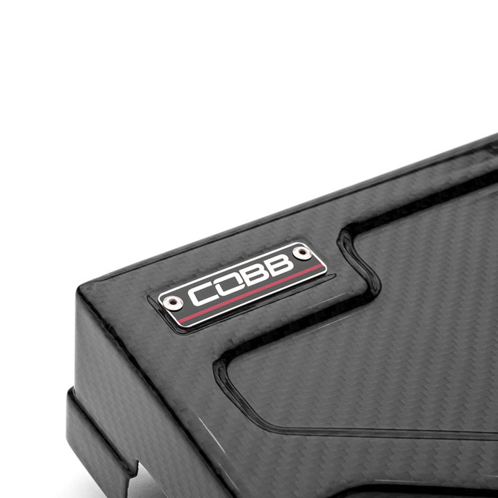 Cobb 08-21 Subaru WRX/STI (2018 Type RA / 2019 S20) Redline Fuse Cover - Gloss Finish - Bull Strap