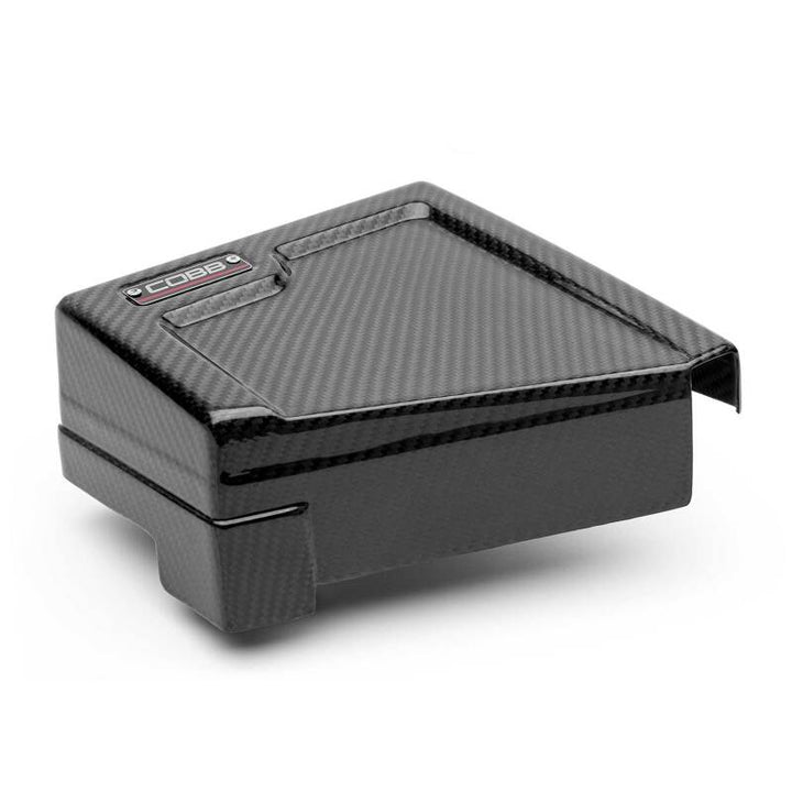 Cobb 22-24 Subaru WRX Redline Carbon Fiber Fuse Cover (Driver Side) - Bull Strap