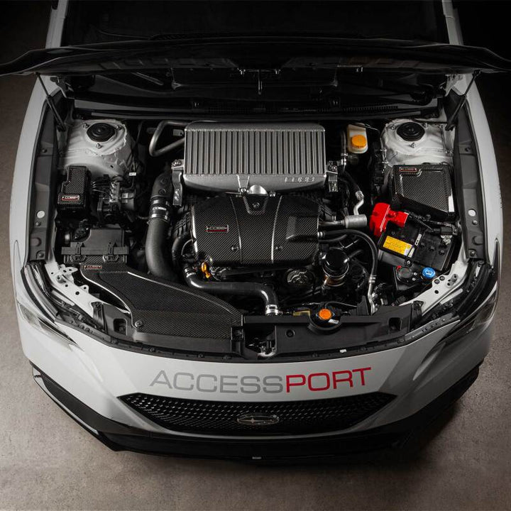 Cobb 22-24 Subaru WRX Redline Carbon Fiber Fuse Cover (Driver Side) - Bull Strap