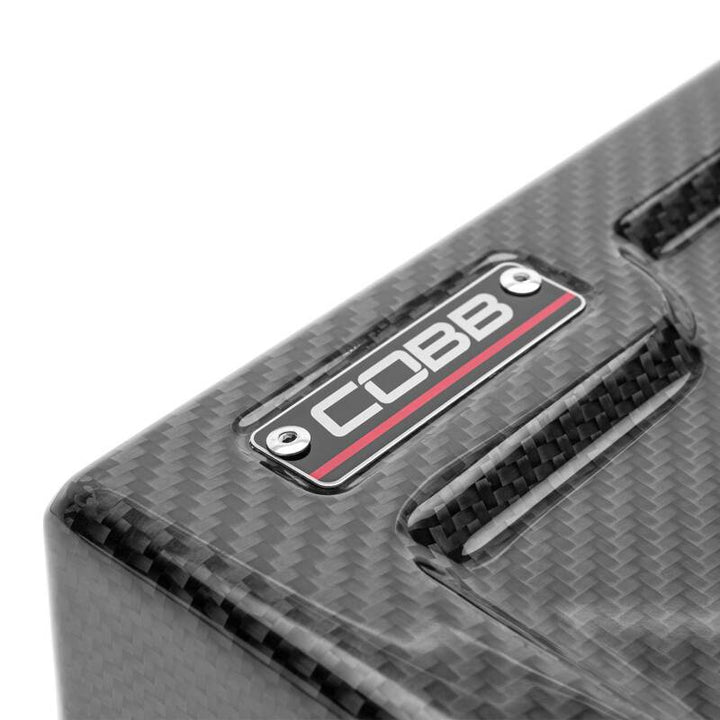 Cobb 22-24 Subaru WRX Redline Carbon Fiber Fuse Cover (Driver Side) - Bull Strap