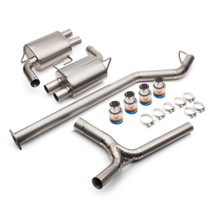 Cobb 22-24 Subaru WRX Titanium Catback Exhaust (Incl. Burnt Ti Tips) - Bull Strap
