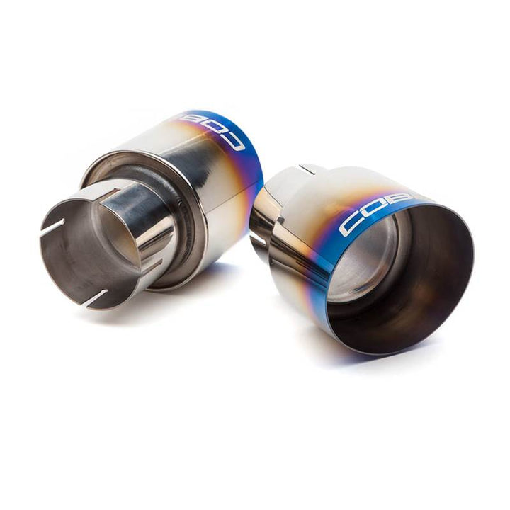 Cobb 22-24 Subaru WRX Titanium Catback Exhaust (Incl. Burnt Ti Tips) - Bull Strap
