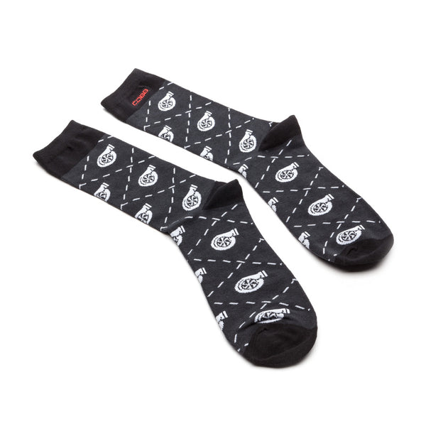 Cobb Tuning Crew Socks (Mens Standard Size US 9-13) - Bull Strap