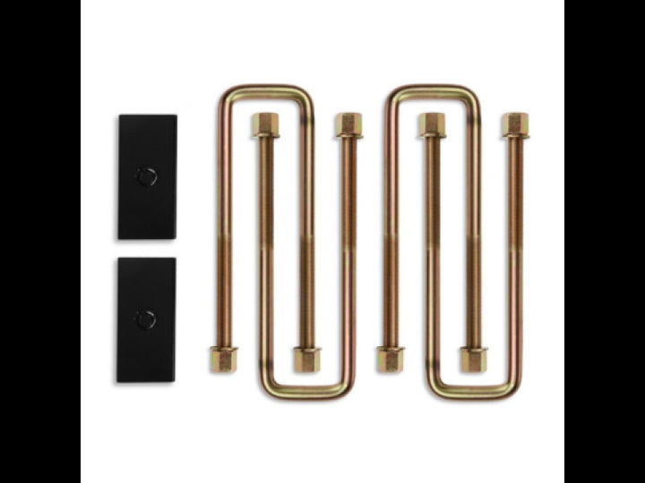 Cognito 11-24 Chev Silv/Sierra 2500/3500 HD 2WD/4WD 1in Block and 16in U-bolt Kit (steel/straight) - Bull Strap