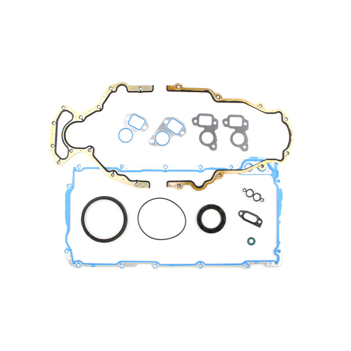 Cometic GM LS Gen-3/4 Small Block V8 Bottom End Gasket Kit w/ Flat Mount Cam Plate Bolts - Bull Strap