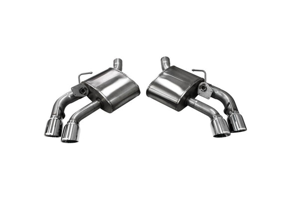 Corsa 16-24 Chevrolet Camaro SS/ZL1 6.2L V8 Polished Xtreme Axle-Back Exhaust (w/ Factory NPP Valve) - Bull Strap