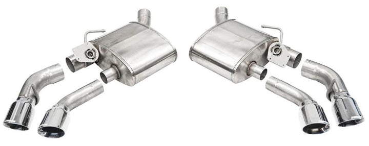 Corsa 16-24 Chevrolet Camaro SS/ZL1 6.2L V8 Polished Xtreme Axle-Back Exhaust (w/ Factory NPP Valve) - Bull Strap
