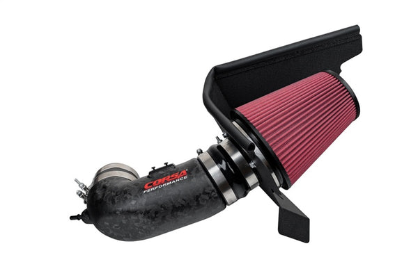 Corsa 17-24 Chevrolet Camaro ZL1 Matte Forged Carbon Fiber Air Intake w/ DryTech 3D Filter - Bull Strap