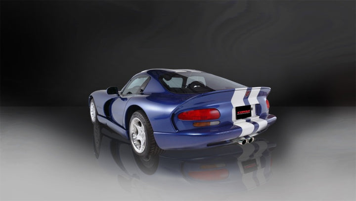 Corsa 1996-2002 Dodge Viper GTS 8.0L V10 Polished Sport Cat-Back Exhaust w/3in Inlet - Bull Strap