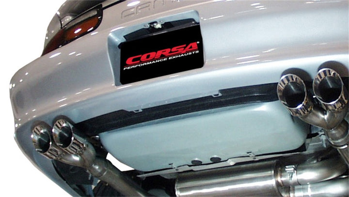 Corsa 1998-2002 Chevrolet Camaro Convertible Z28 5.7L V8 LS1 Polished Sport Cat-Back Exhaust - Bull Strap