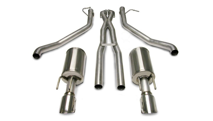 Corsa 2005-2006 Pontiac GTO 6.0L V8 2.5in Sport Cat-Back + XPipe Exhaust Polished Tips - Bull Strap