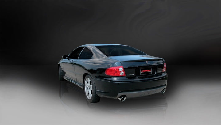 Corsa 2005-2006 Pontiac GTO 6.0L V8 2.5in Sport Cat-Back + XPipe Exhaust Polished Tips - Bull Strap